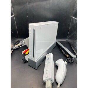 Nintendo Wii Console Authentic part controller, OEM White GameCube Support Cable